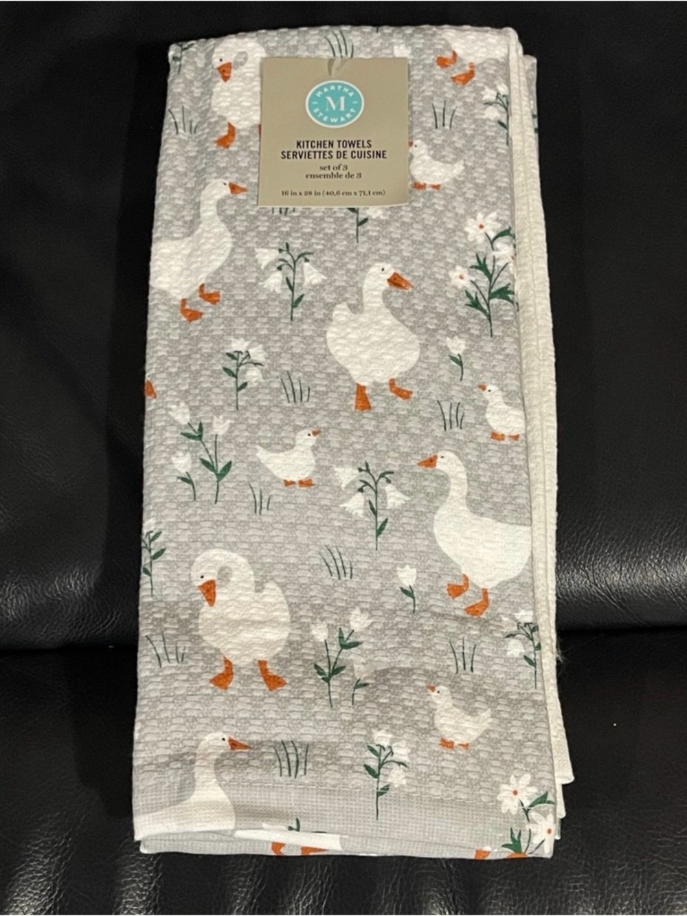 Easter Martha Stewart Goose Kitchen Towels, Set of 3